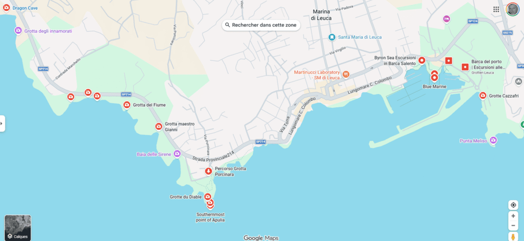 Identifiez des grottes et cavités sur les cartes de Google maps